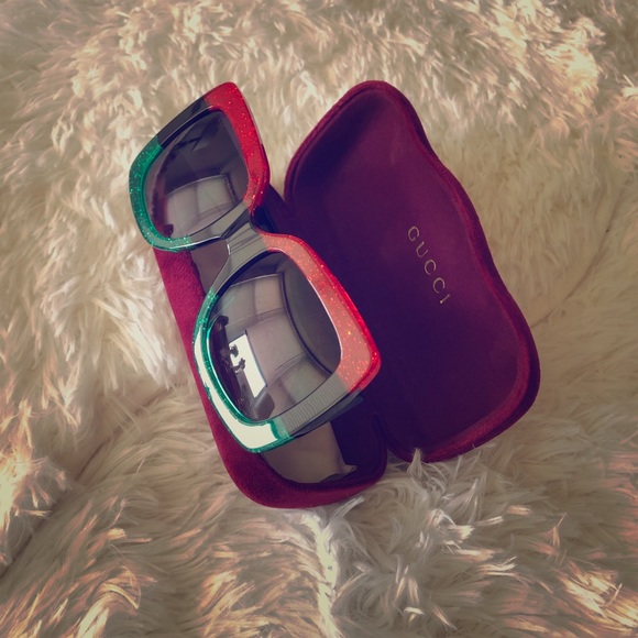 Gucci Accessories - *SALE* Gucci GG Glittered Square Sunglasses